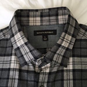 banana republic mens flannel